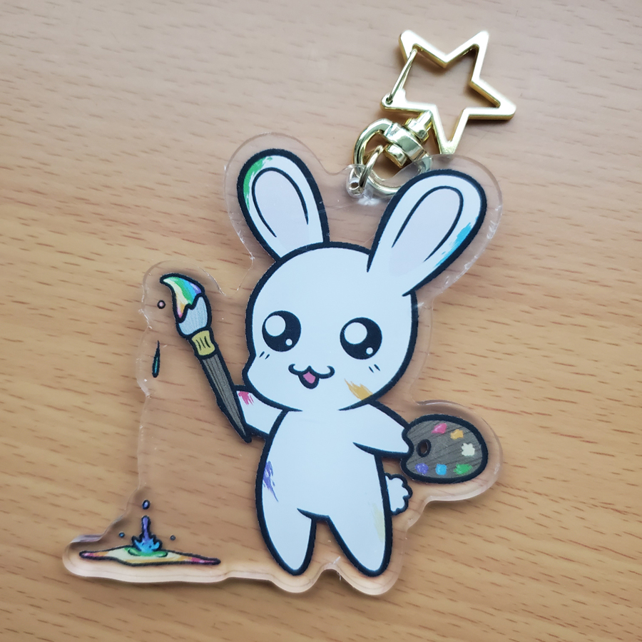 The Rabbit On The Moon Keychain – Chiherah Creations