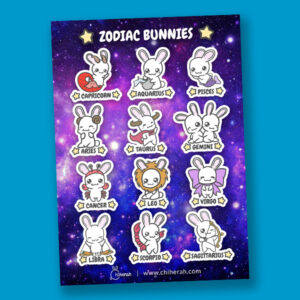Zodiac Bunnies Sticker Sheets