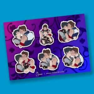 Fair Game Kisses Sticker Sheet