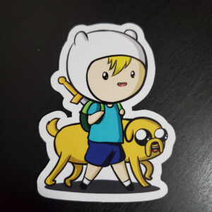 The Hero and his Dog (sticker)
